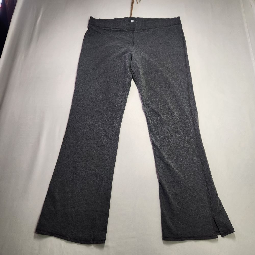 ⭐️GAP Boot Cut Yoga Pants Gray Flare Leggings High Waisted Lounge Workout Large